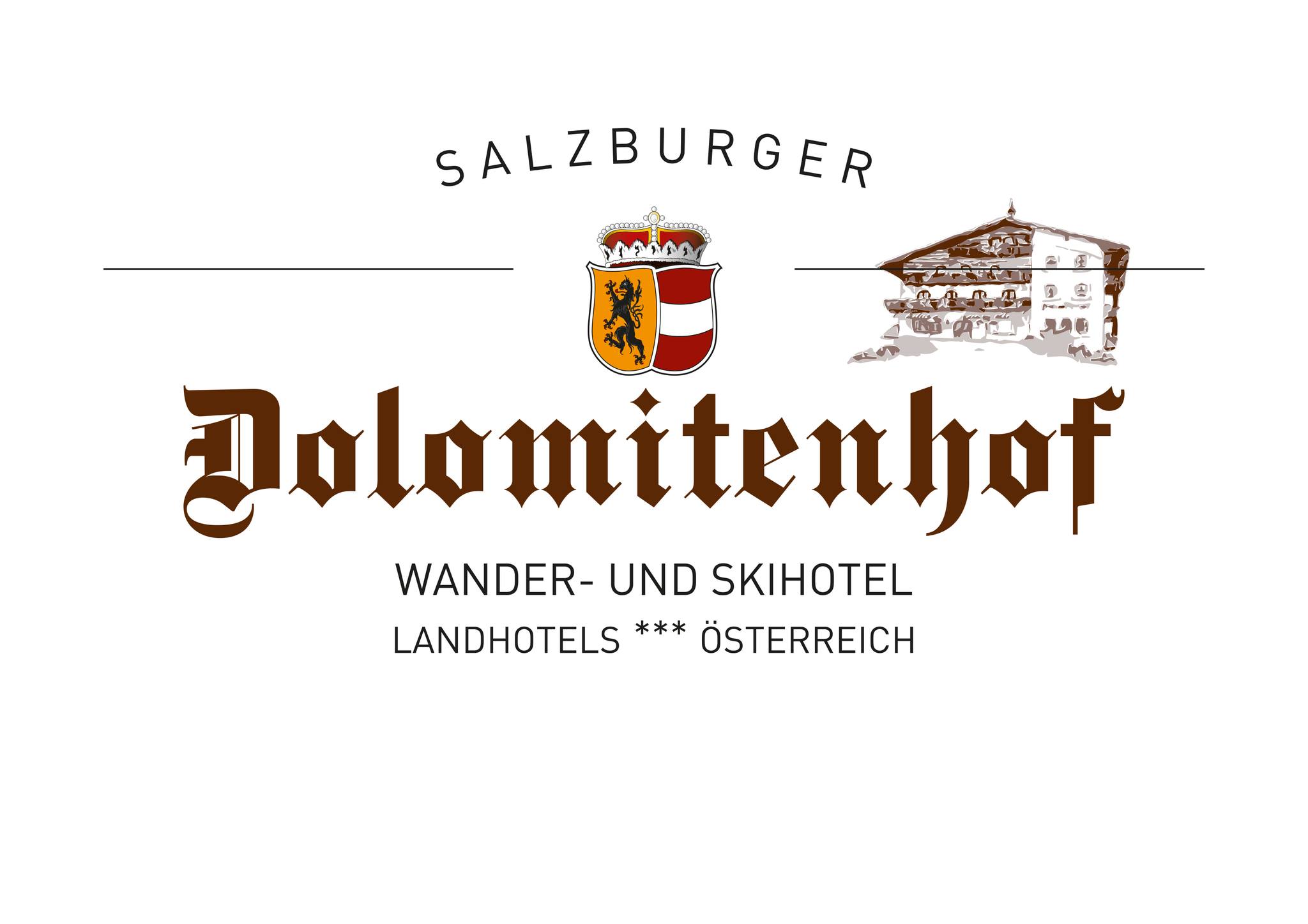 Das Logo des Dolomitenhof, ein Landhotel in Annaberg.