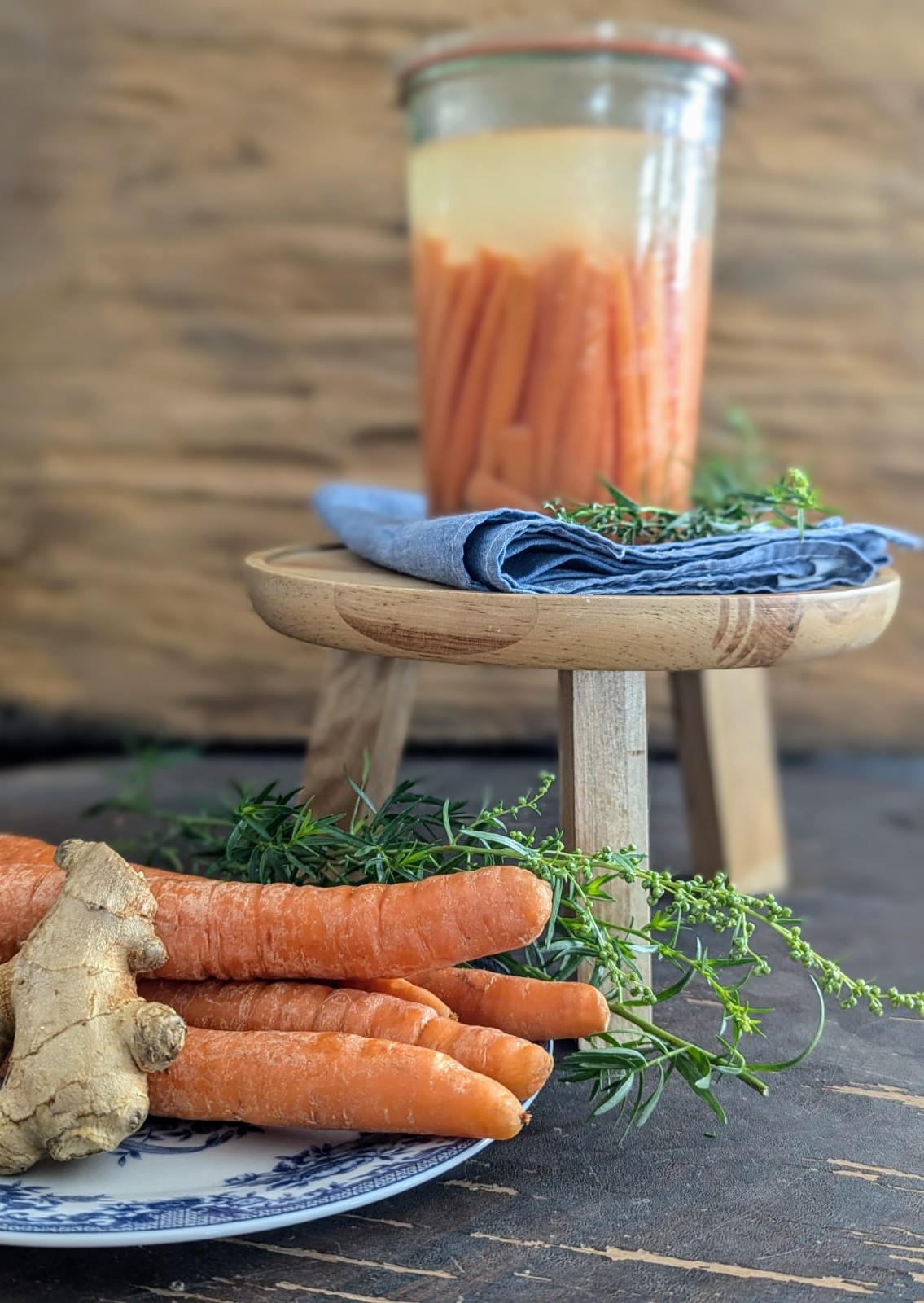 Fermentierte Karottensticks bei Salzburg schmeckt