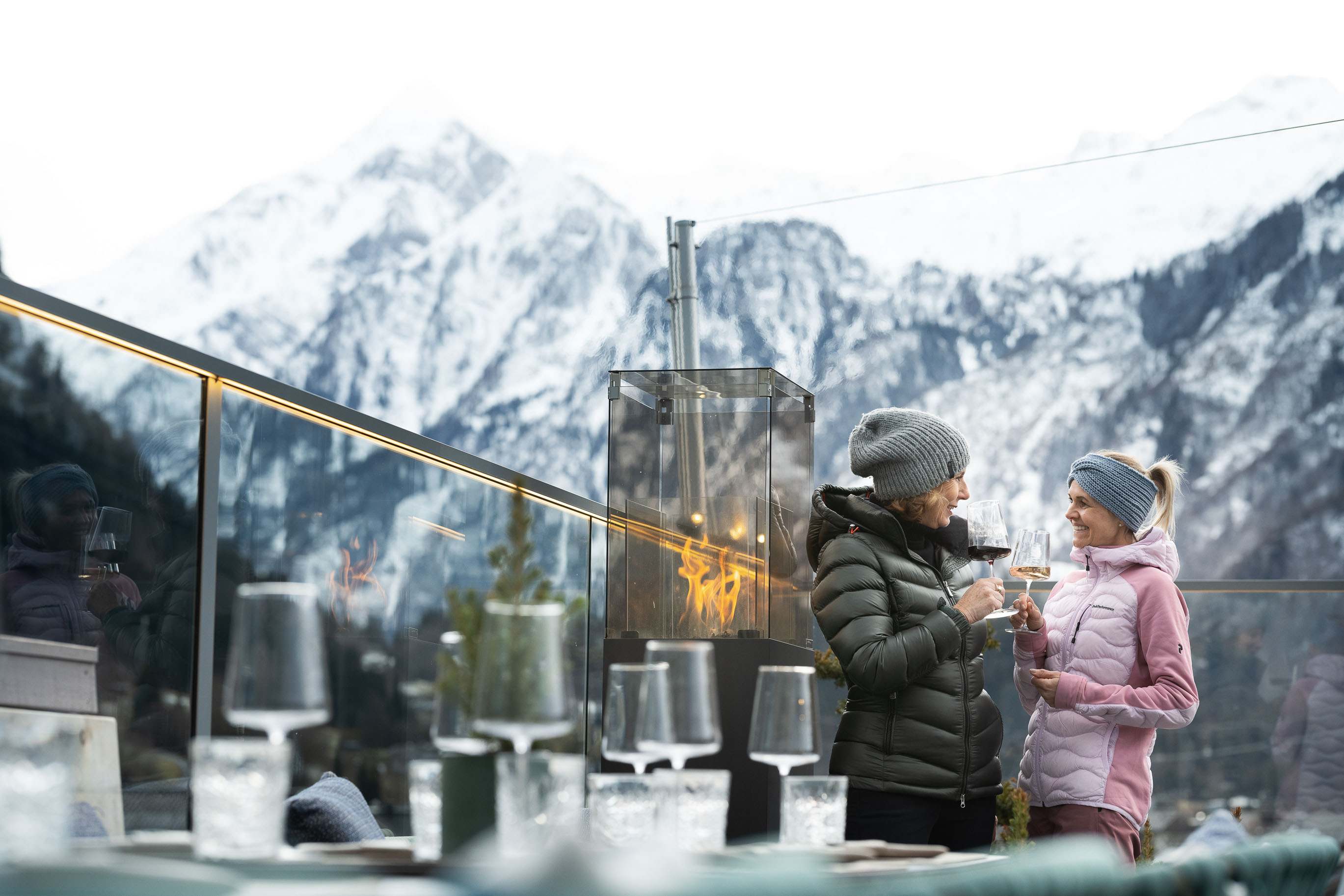 Winter Terrasse