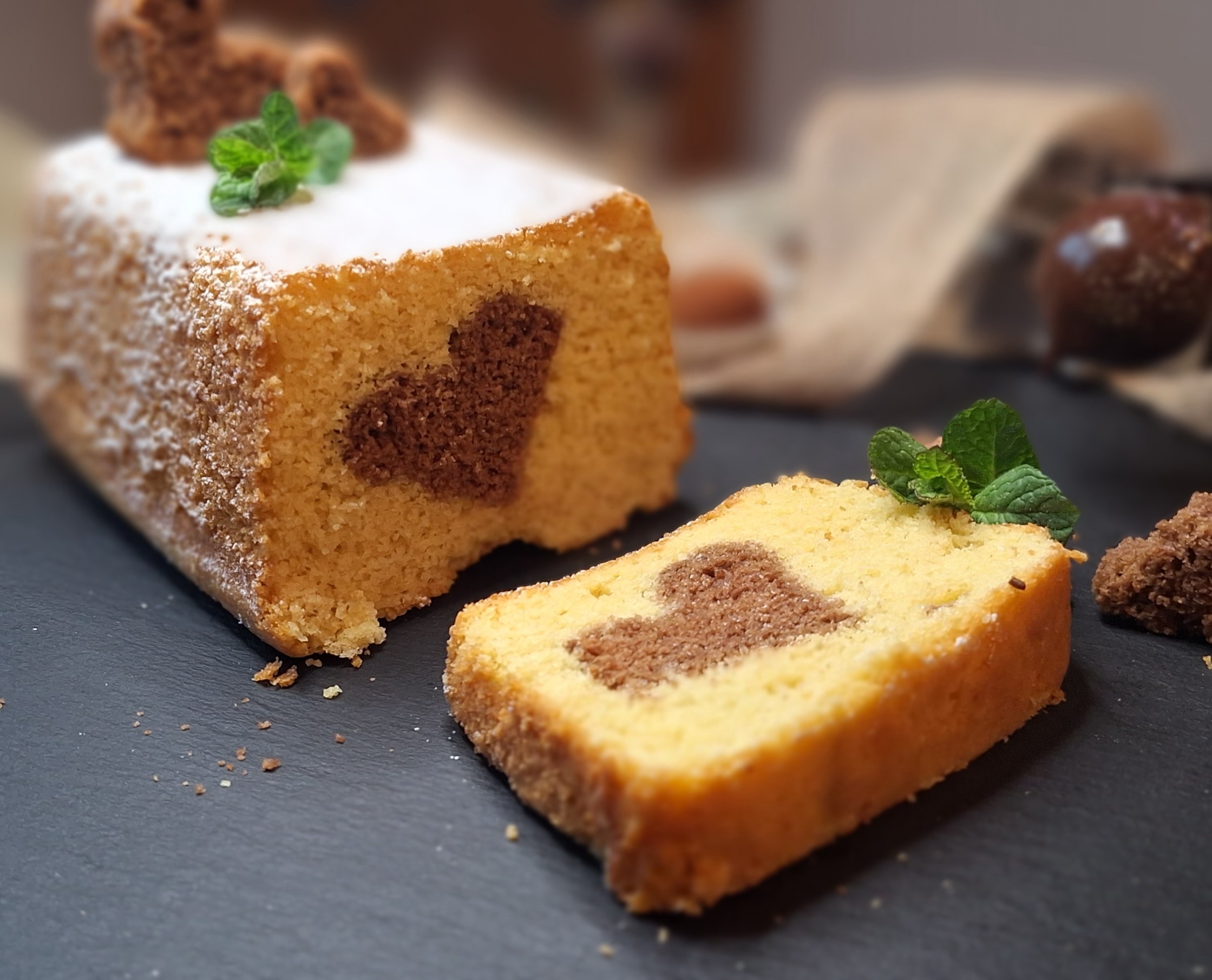 Herz- Kuchen bei Salzburg schmeckt