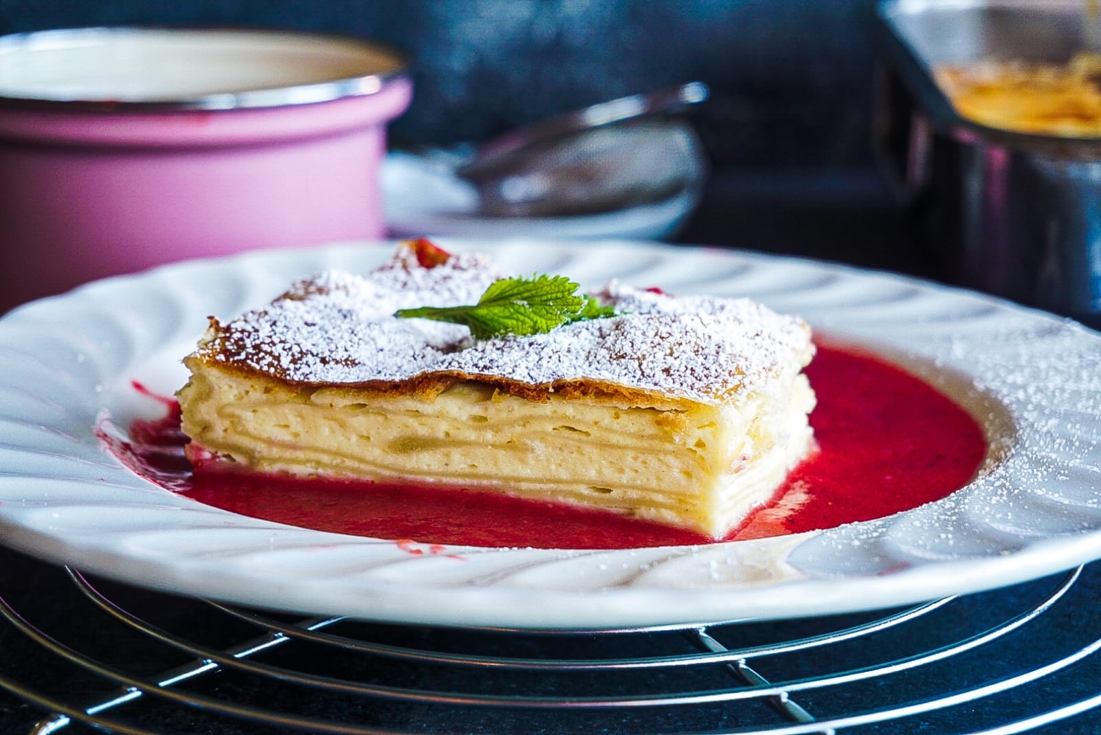 Topfenstrudel bei Salzburg schmeckt