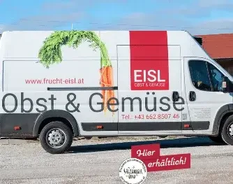 Eisl Gemüse Transporter mit Hier erhältlich SLHZ sujet