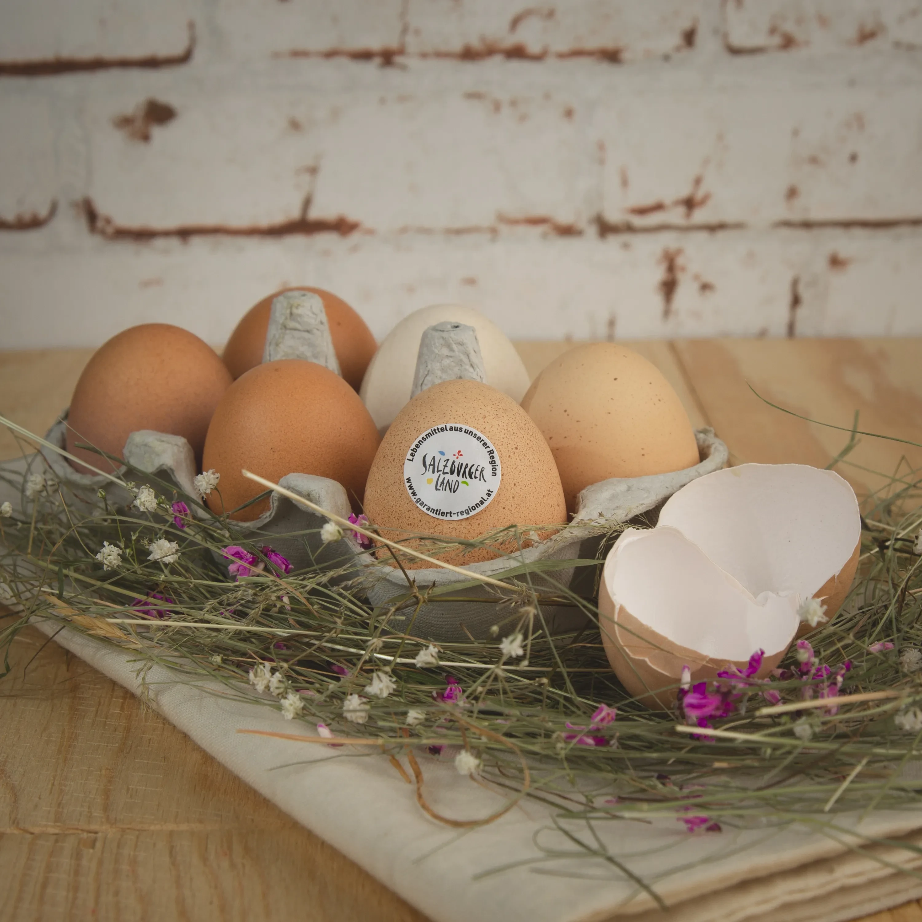Ei mit SalzburgerLand Herkunfts-Zertifikat