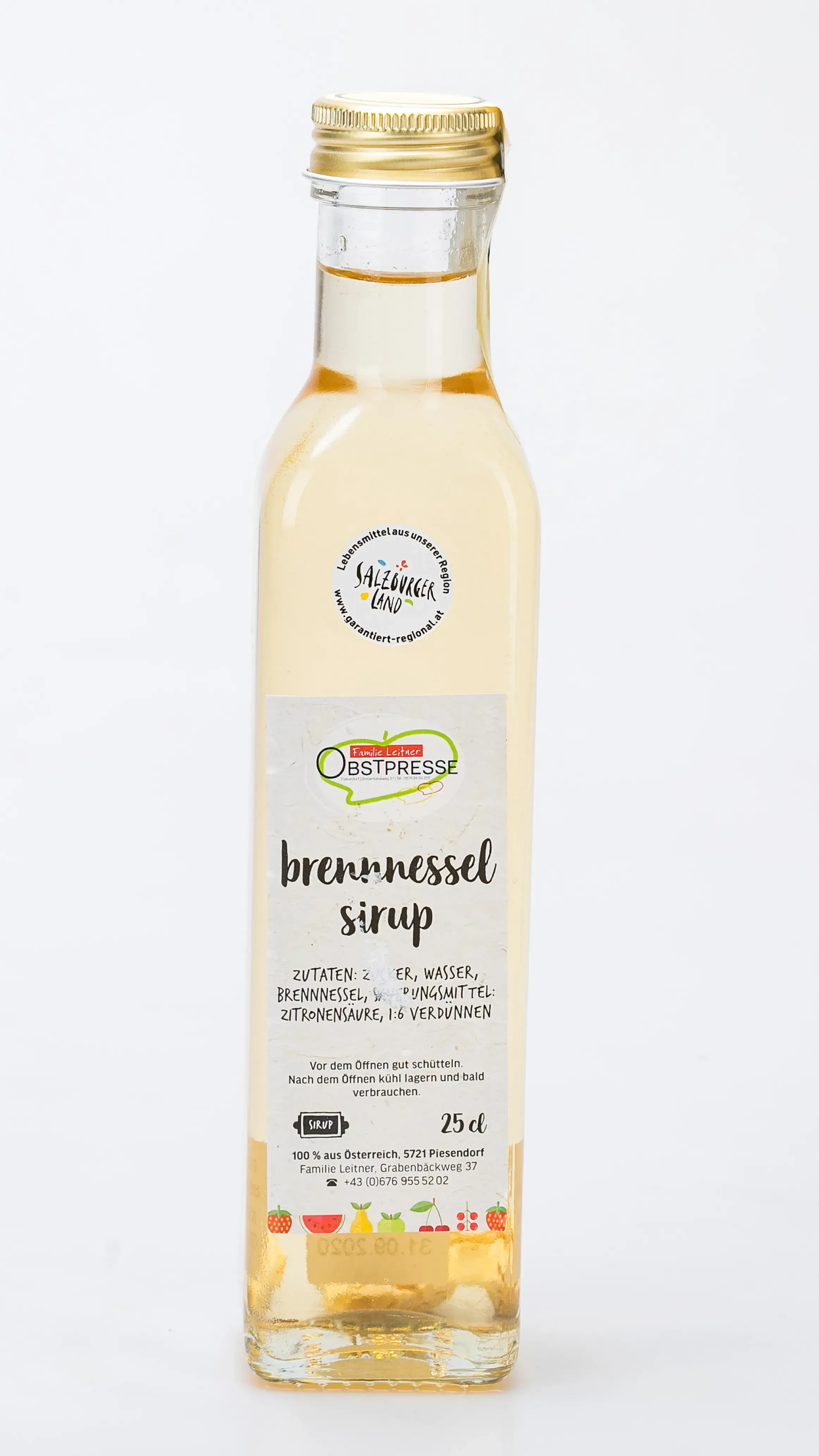 Brennnesselsirup von Obstpresse Leitner in Piesendorf