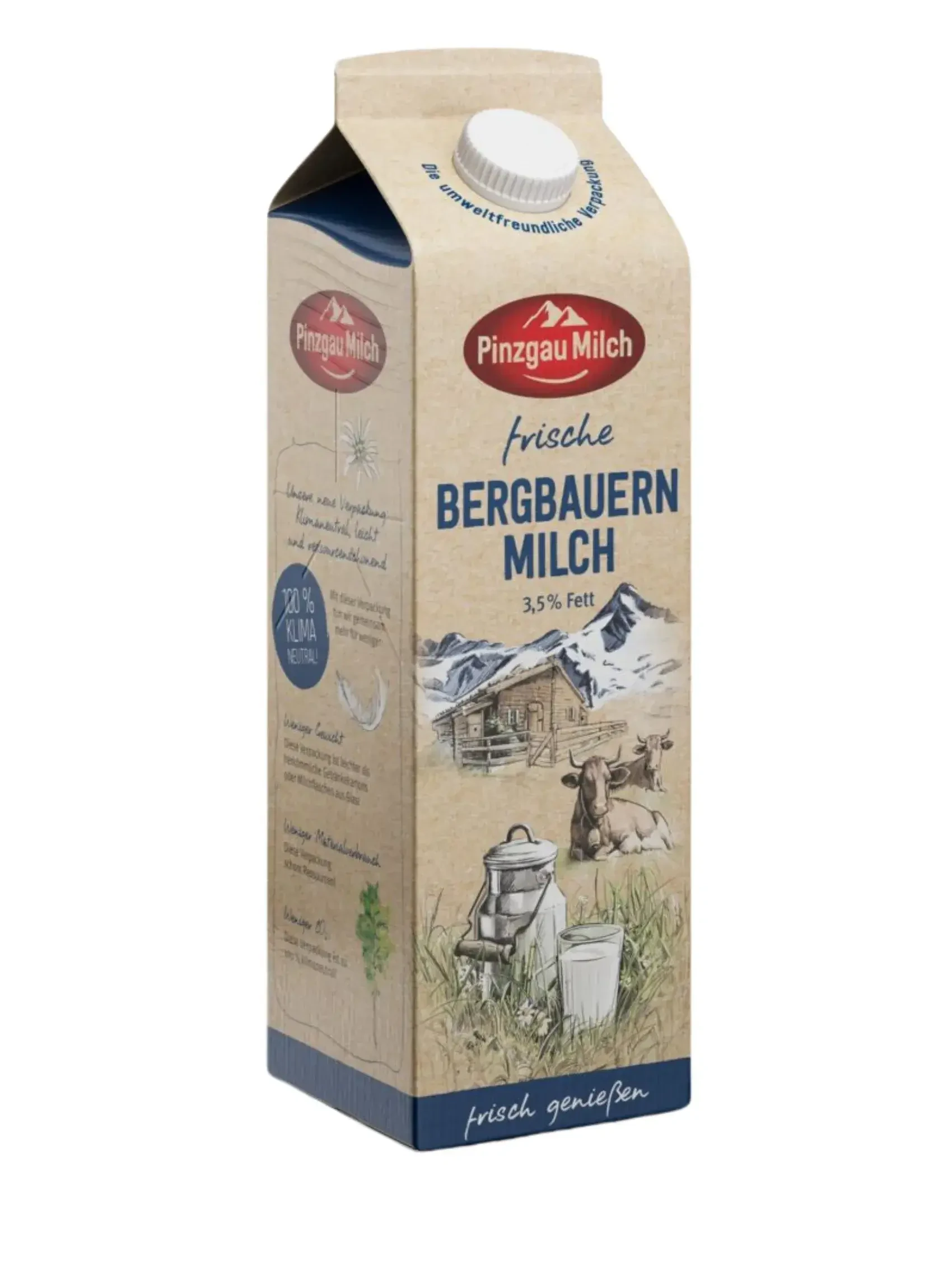 Frische Bergbauern Milch von Pinzgau Milch in Maishofen