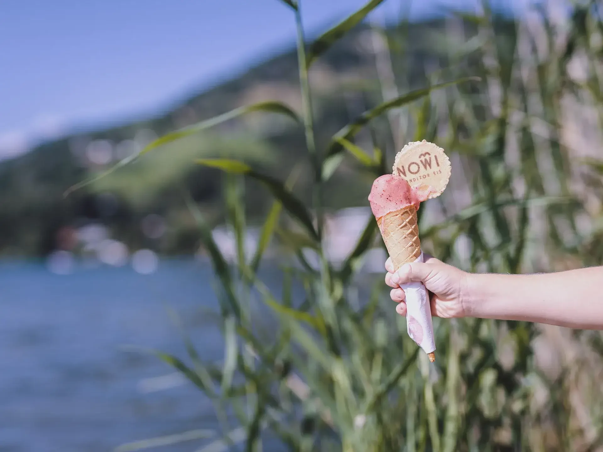 Joghurt - Erdbeereis von NOWI Conditor Eis in Kaprun